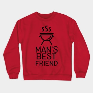 Grill Master BBQ Pit Boys Grilling Gift - Man's Best Friend Crewneck Sweatshirt
